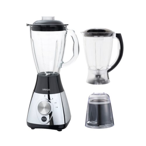 panorama design cuisine equipee moderne Blender 550W Mixeur Moulin Krohler 2 Carafes en Verre et Plas