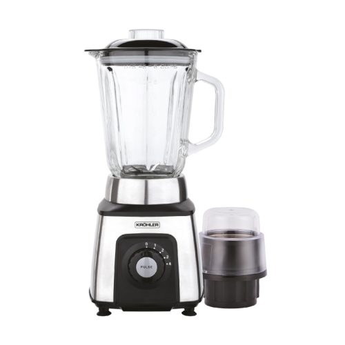 panorama design cuisine equipee moderne Blender 800W Mixeur Moulin Krohler INOX Carafe en Verre